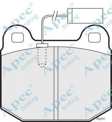 APEC BRAKING pad769 -  Комплект тормозных колодок, дисковый тормоз